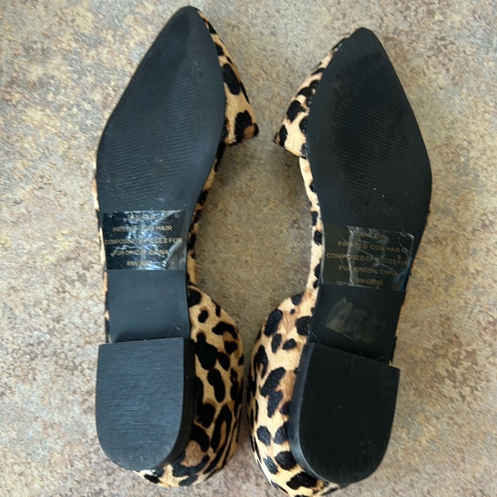 Steve Madden Audriana Cow Printed Hair Ballet Flats size 6M NWOT - Picture 4 of 8